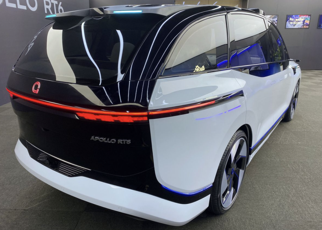 Apollo RT6: Baidu презентував електричне автономне таксі за ціною звичайного авто